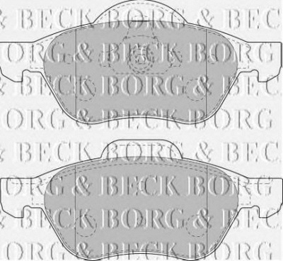 BORG & BECK bbp1806 -  Комплект тормозных колодок, дисковый тормоз